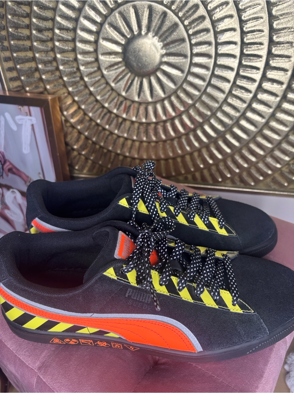 Men Puma Black Hazard Sneakers ☣️☢️⚠️ - Picture 8 of 9